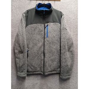 ZeroXposur Men's Full-Zip Fleece Jacket Iron Gray/Black XL